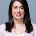 PBS NewsHour correspondent Ali Rogin, photographed 24 July 2024, in Arlington VA. Photo by Mike Morgan.